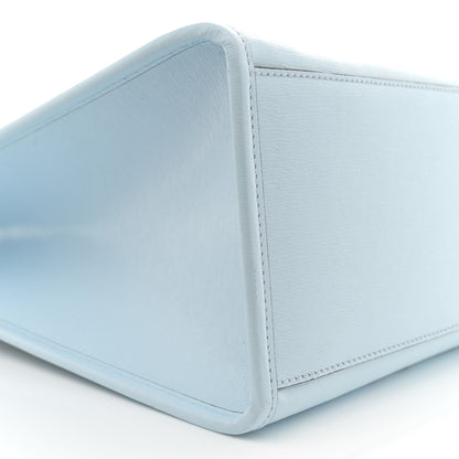 Gucci New Shangai Calfskin Tiger Savanah Textured Calfskin Medium Tote Chalky White Multicolor 8 of 11