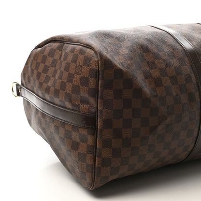 Louis Vuitton Damier Ebene Keepall Bandouliere 55 8 of 9