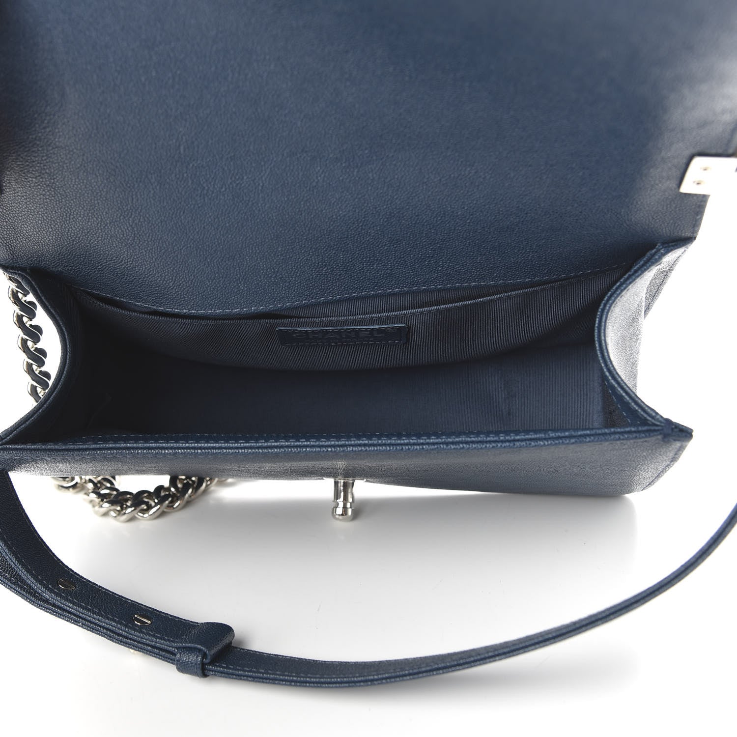 Chanel Caviar Quilted Medium Boy Flap Navy 5 of 11