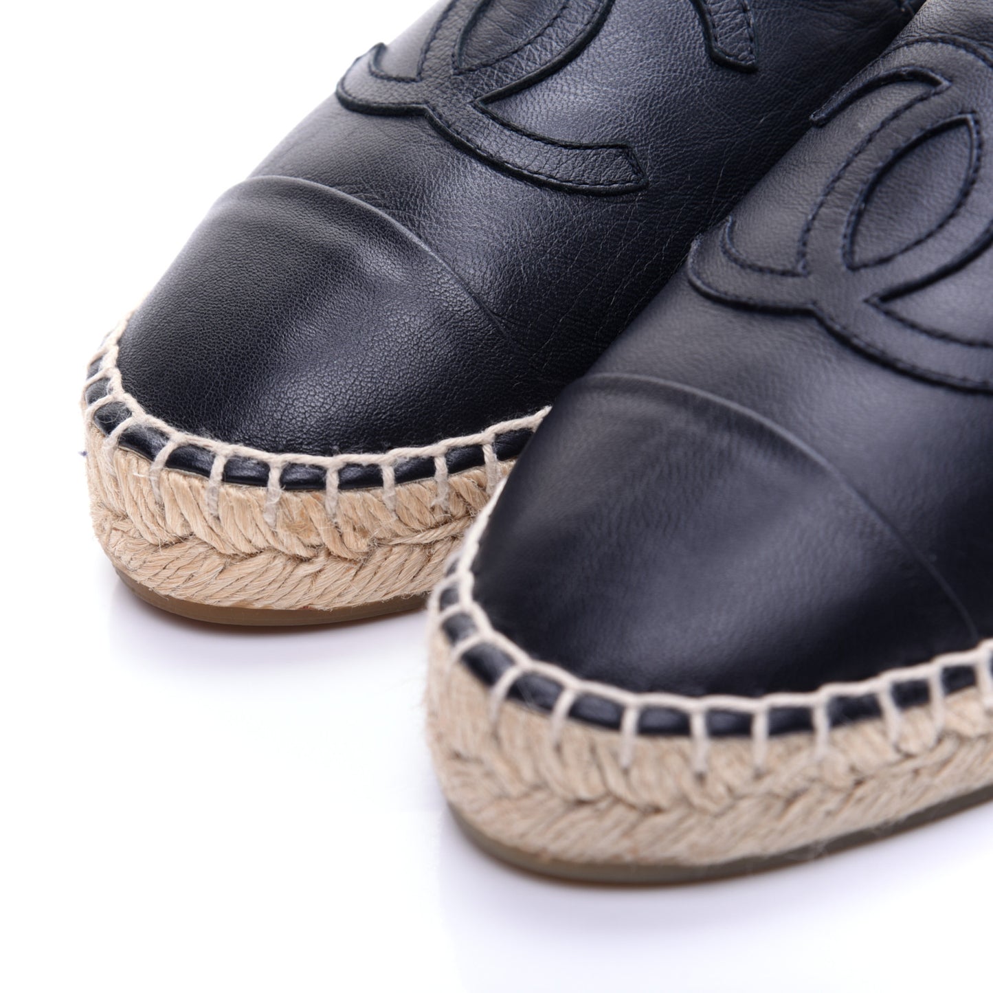Lambskin CC Espadrilles 36 Dark Navy