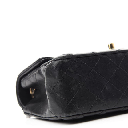 Chanel Lambskin Quilted Mini Rectangular Flap Black 6 of 10