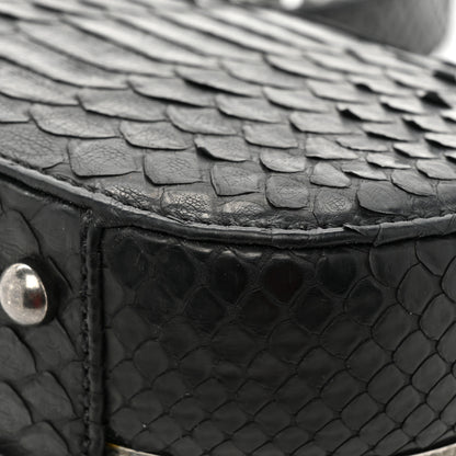 Chanel Snakeskin Box Kisslock Crosssbody Black 14 of 14