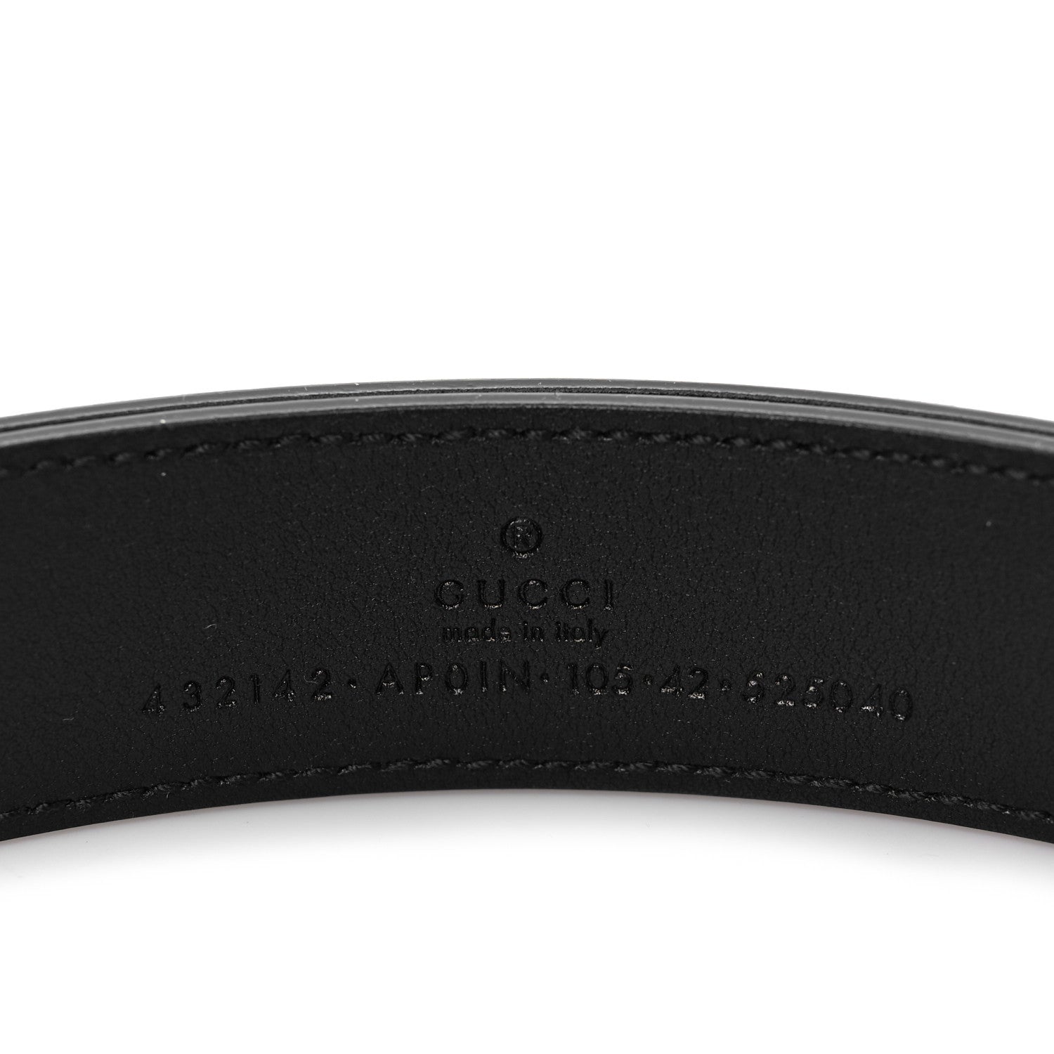 Gucci Moon Calfskin Crystal Dionysus 30mm Belt 105 42 Black Black Diamond 3 of 4