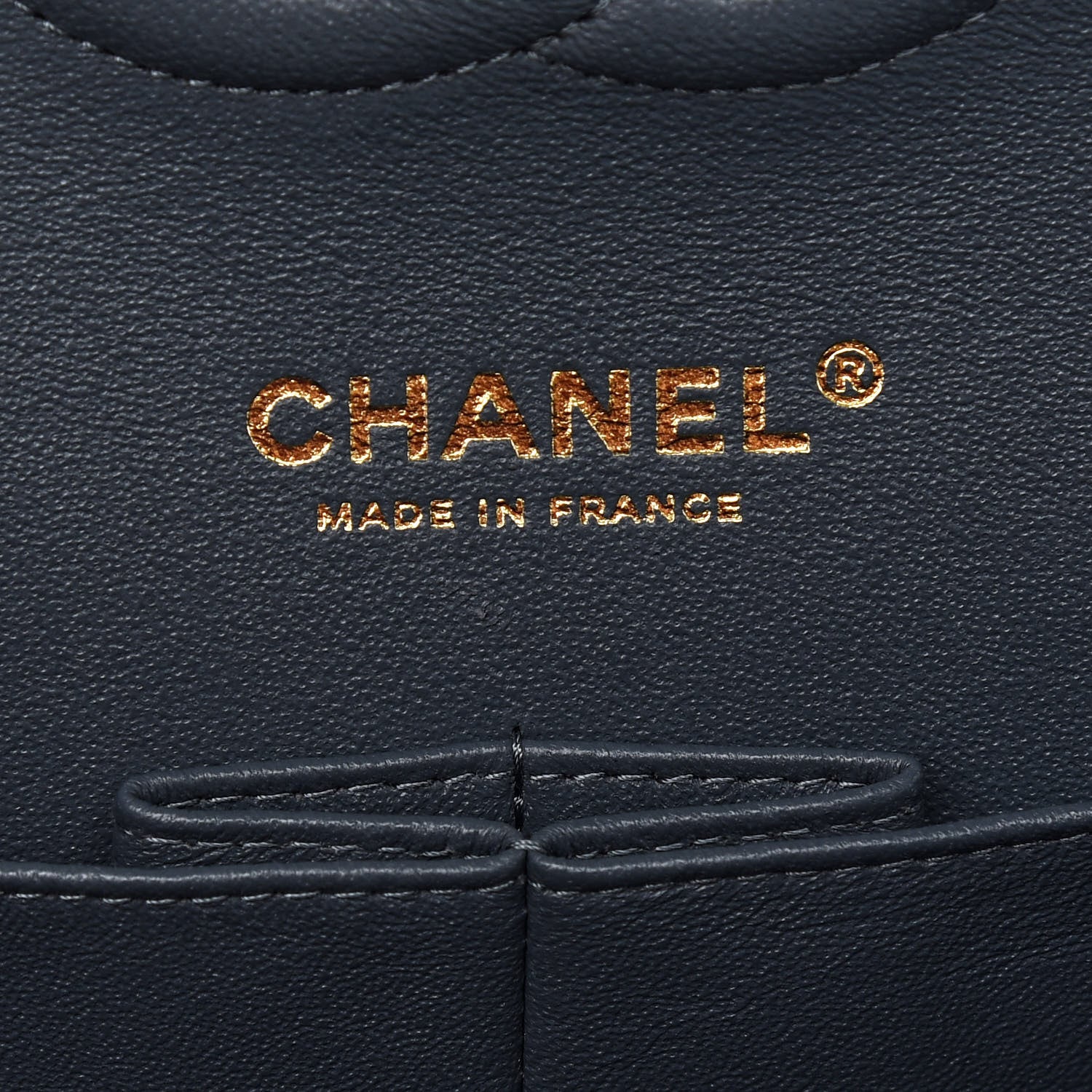 Chanel Caviar Quilted Medium Double Flap Dark Grey 6 of 9