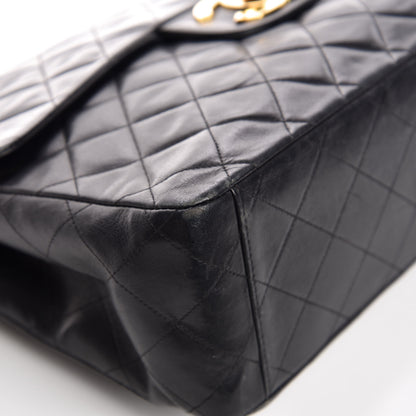 Chanel Lambskin Quilted XL Jumbo Single Flap Black 13 of 17