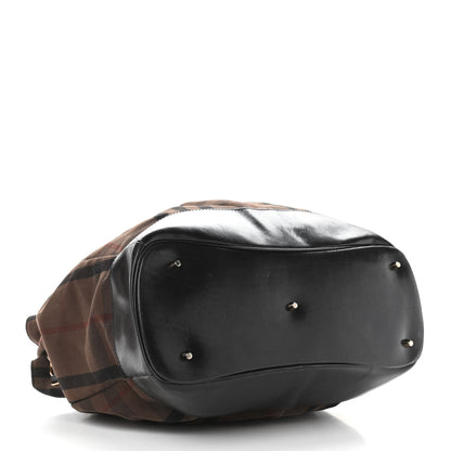 Burberry Smoked Check Chain Strap Hobo BLACK 4 of 14