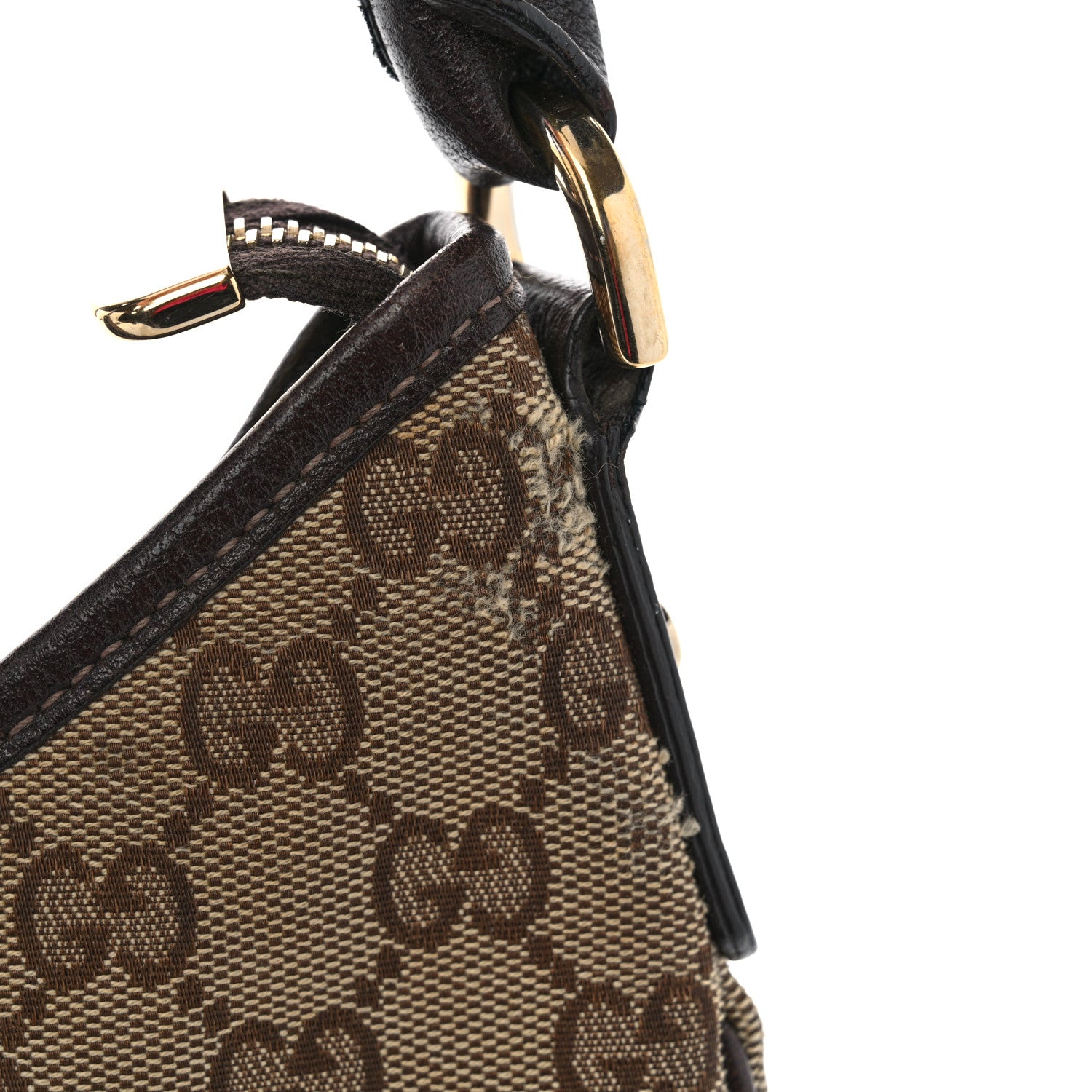 Gucci Monogram Medium Abbey D Ring Hobo Brown 12 of 13