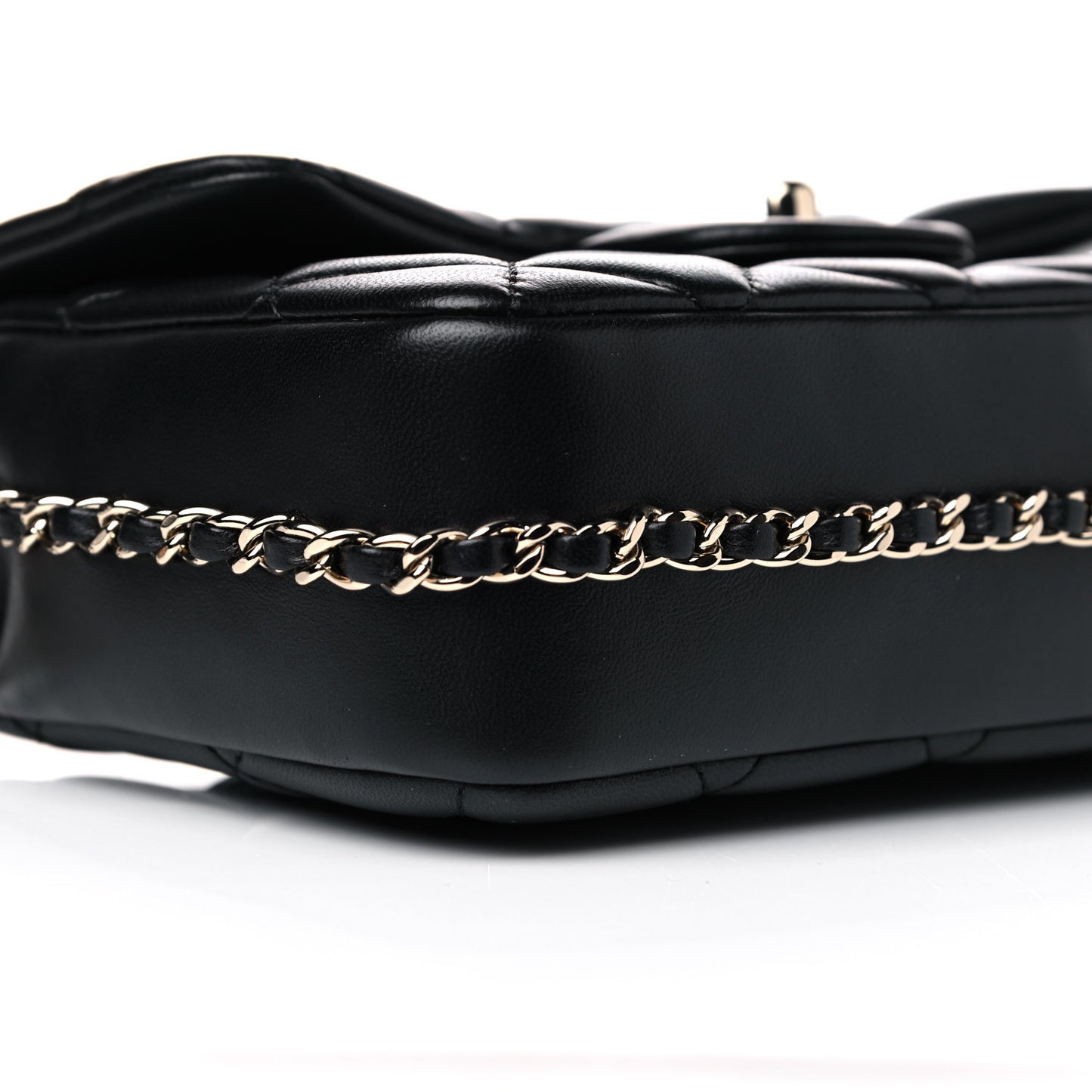 Lambskin Quilted Small My Precious Flap Black