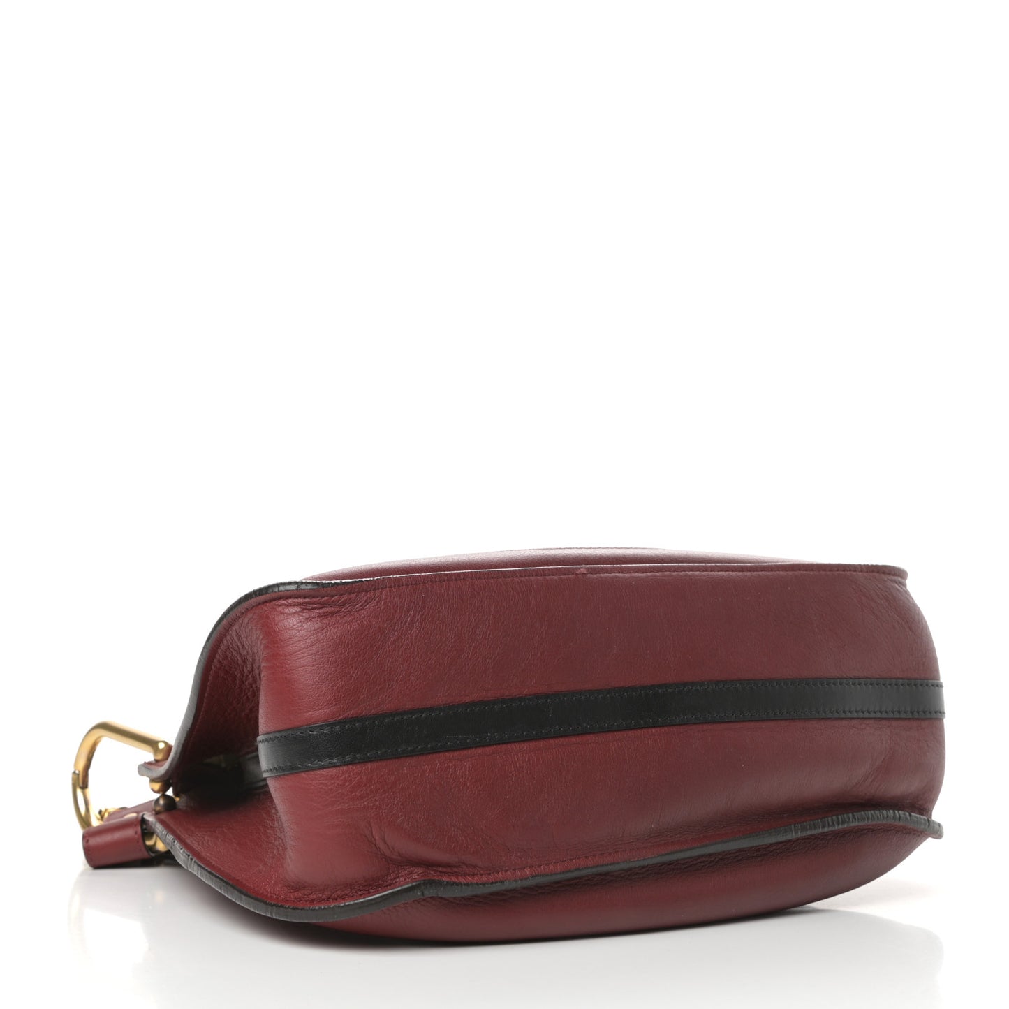 Grained Calfskin Small Hayley Hobo Red