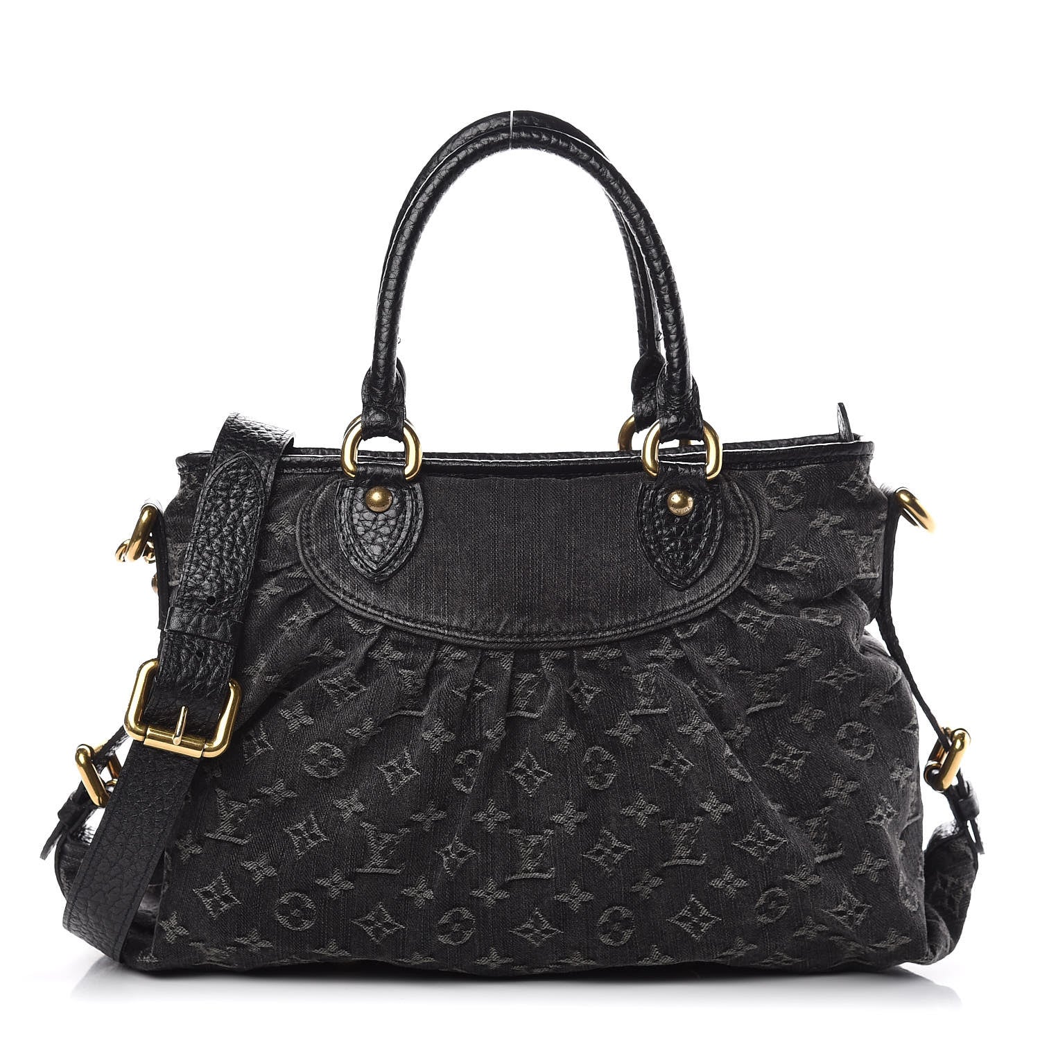 Louis Vuitton Denim Neo Cabby MM Black 1 of 12