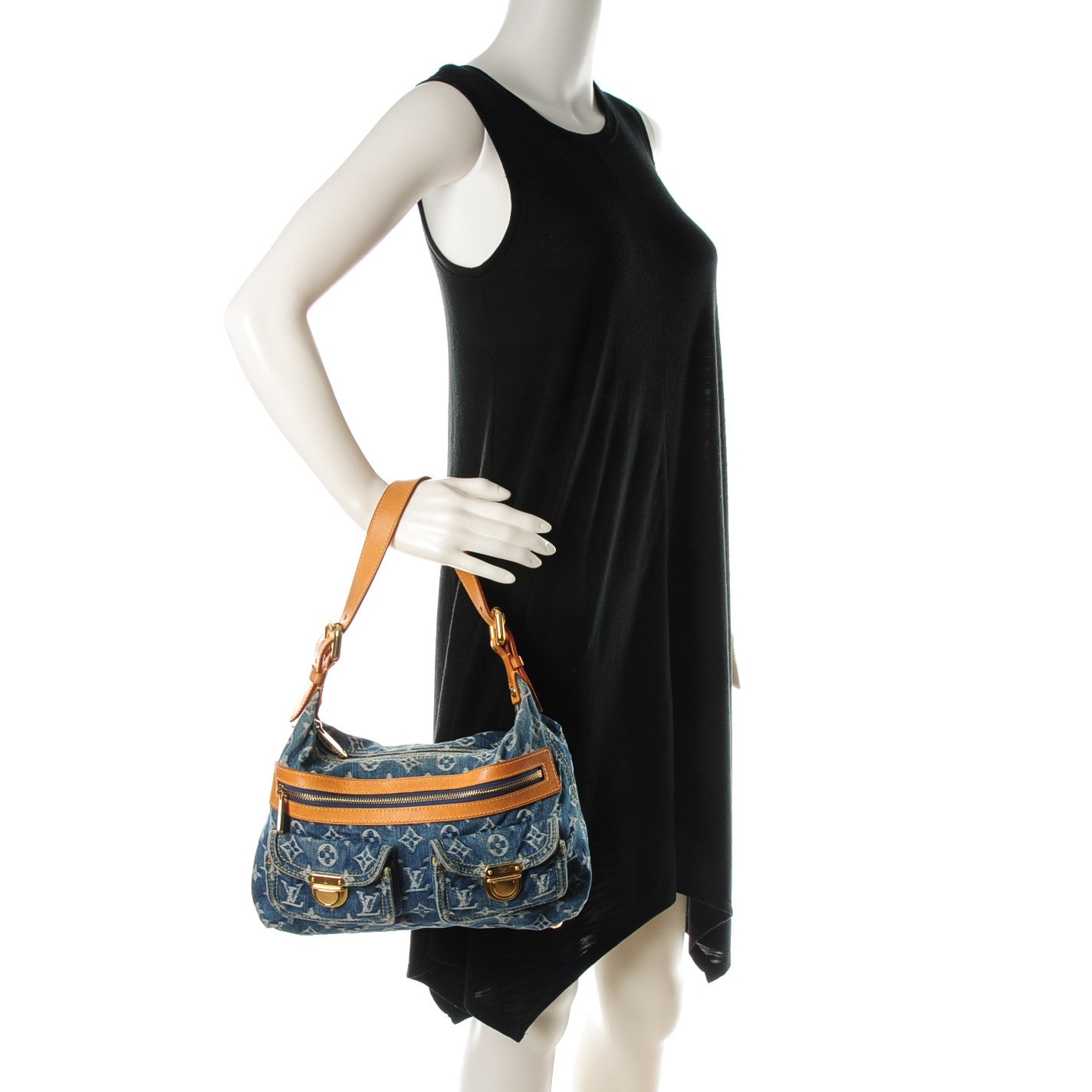 Monogram Denim Baggy PM Blue