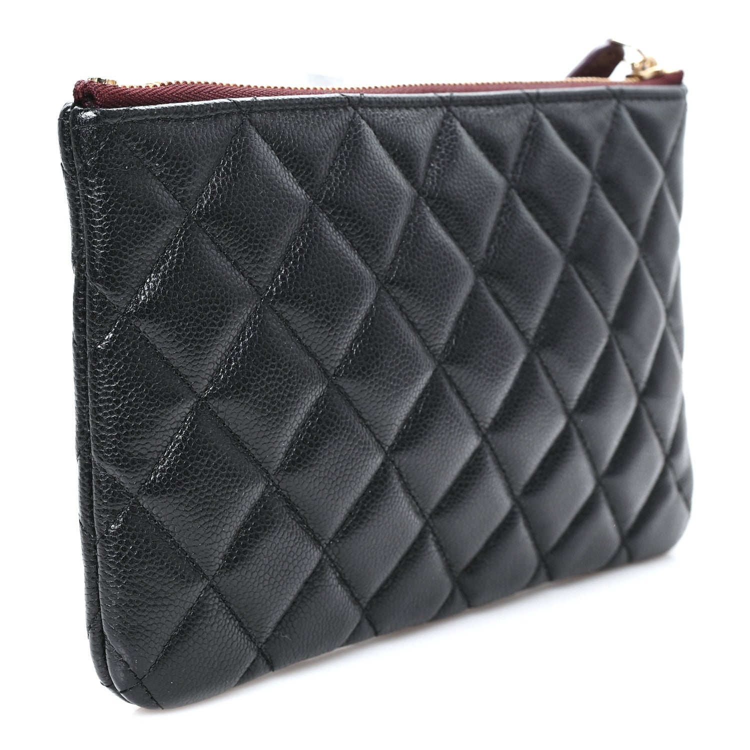 Chanel Caviar Quilted Small Zipped Pouch Black 3 of 7