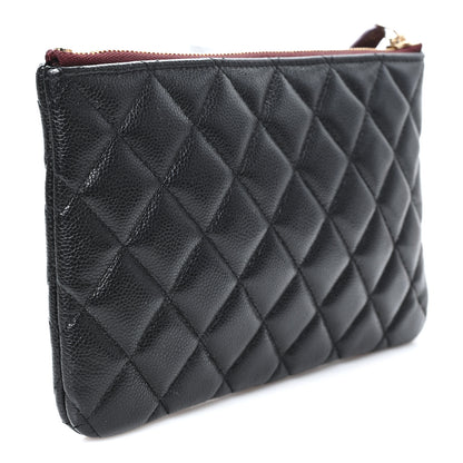 Chanel Caviar Quilted Small Zipped Pouch Black 3 of 7