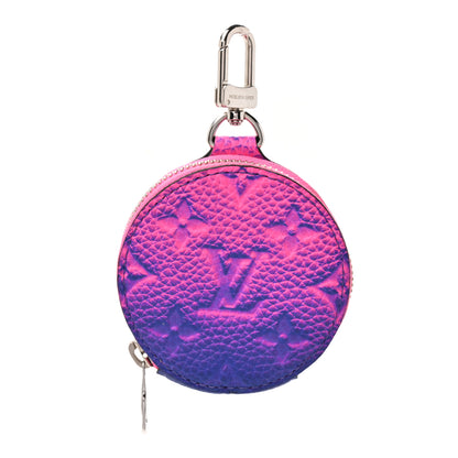 Louis Vuitton Taurillon Illusion Trio Coin Purse Bleu Rose 1 of 4