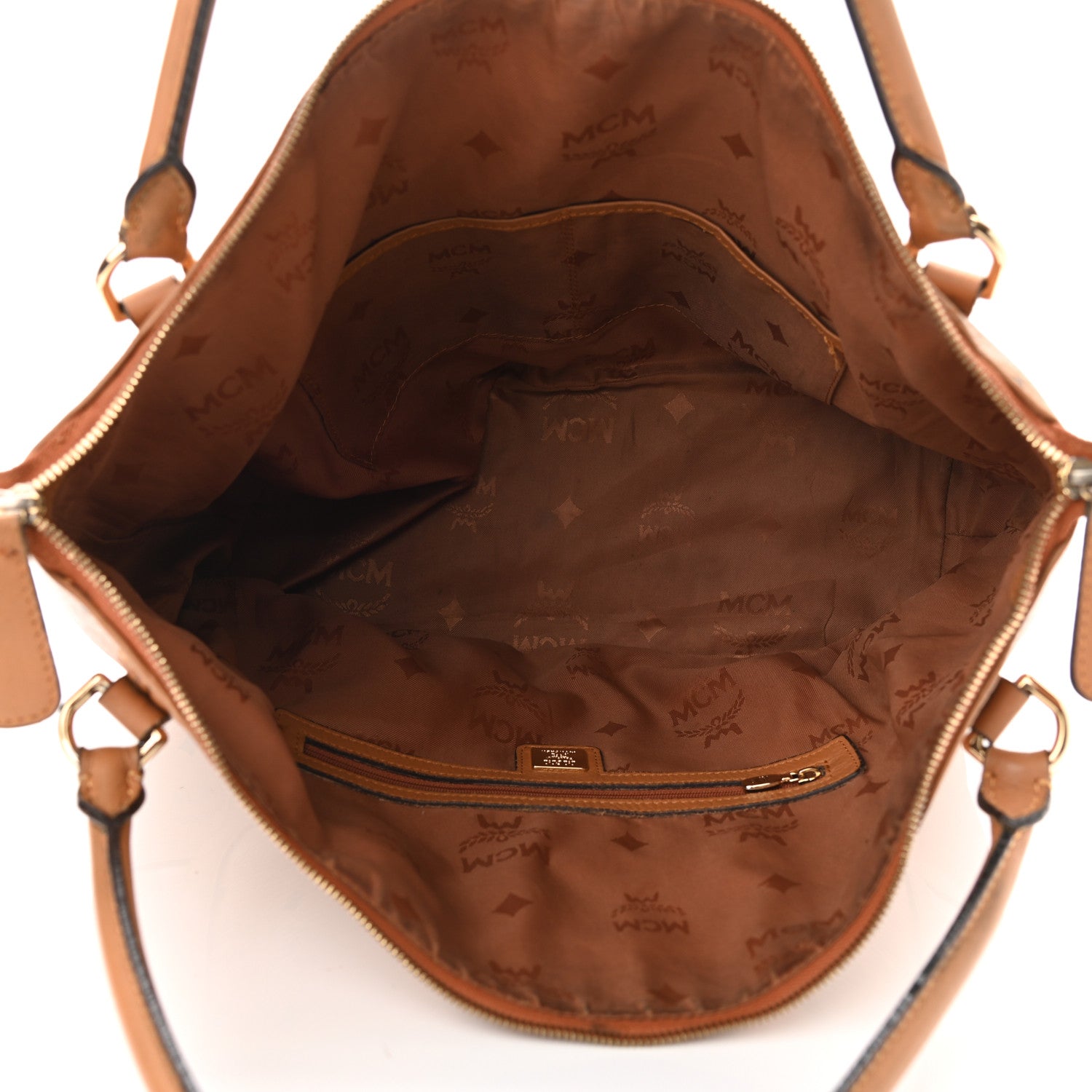 MCM Visetos Shoulder Bag Cognac 6 of 16