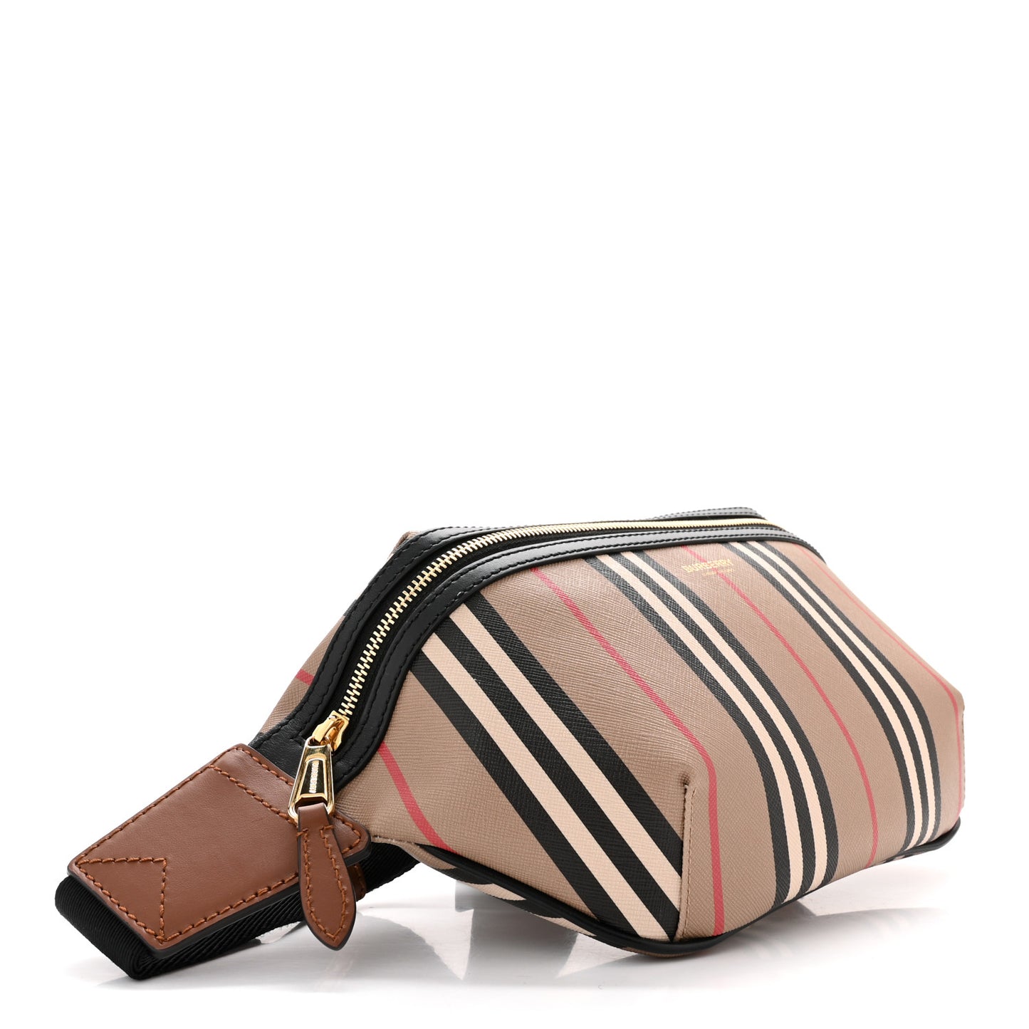 E-Canvas Icon Stripe Sonny Bum Bag Archive Beige