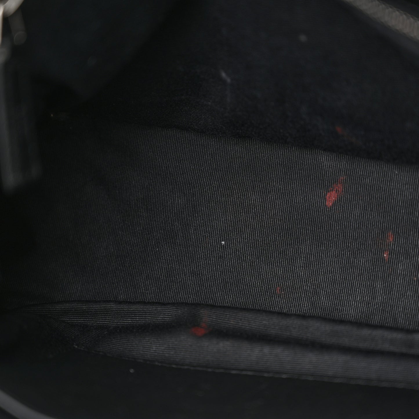 Crinkled Calfskin Matelasse Monogram Medium Niki Chain Satchel Black