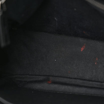 Saint Laurent Crinkled Calfskin Matelasse Monogram Medium Niki Chain Satchel Black 13 of 13