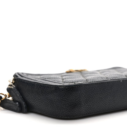 Chanel Caviar Quilted Small Boy Clutch With Chain Black 8 of 13