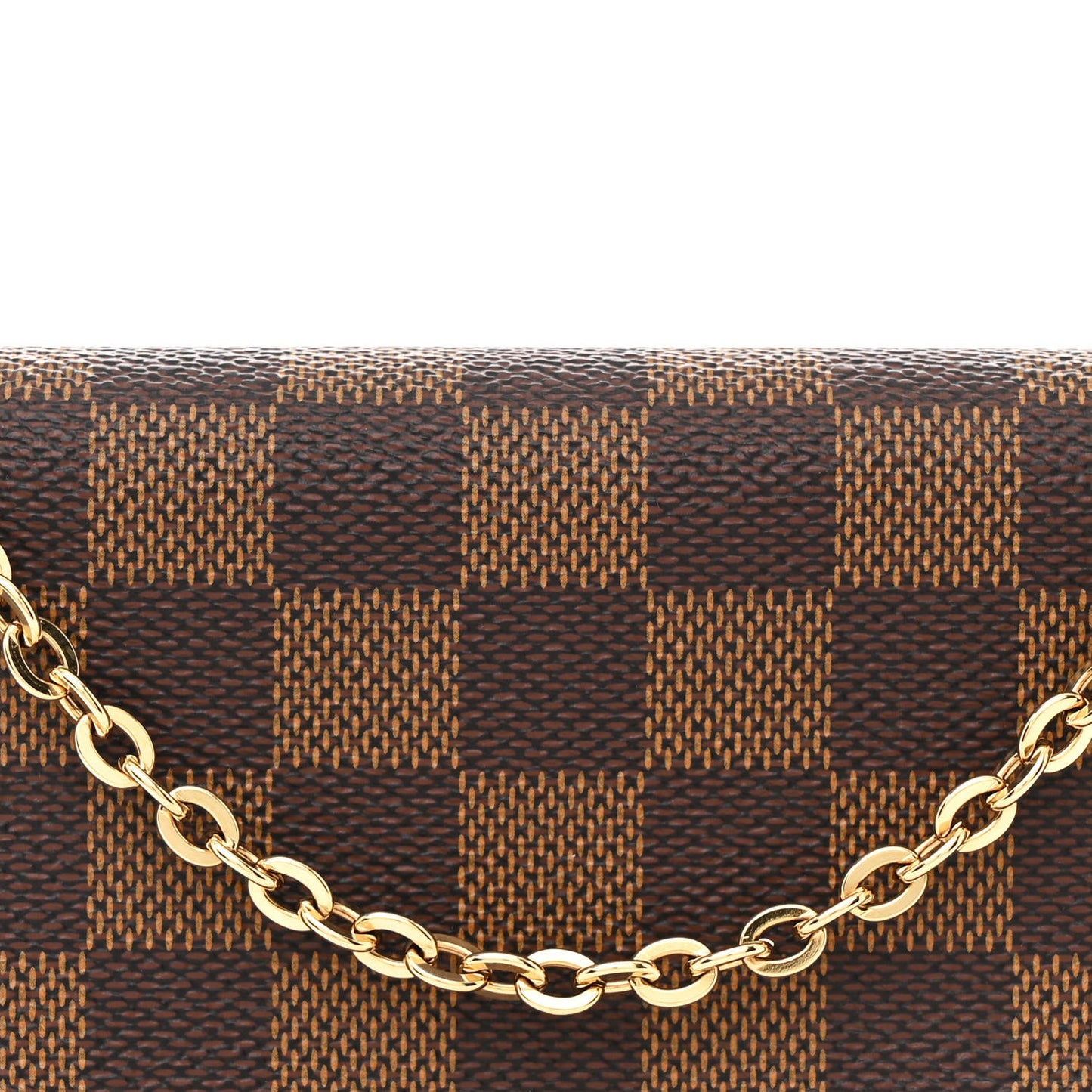 Damier Ebene Pochette Felicie Chain Wallet