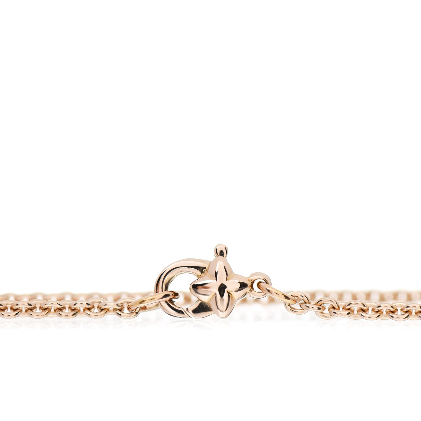18K Rose Gold Diamond Cable Collectibles Pave Charm Bracelet