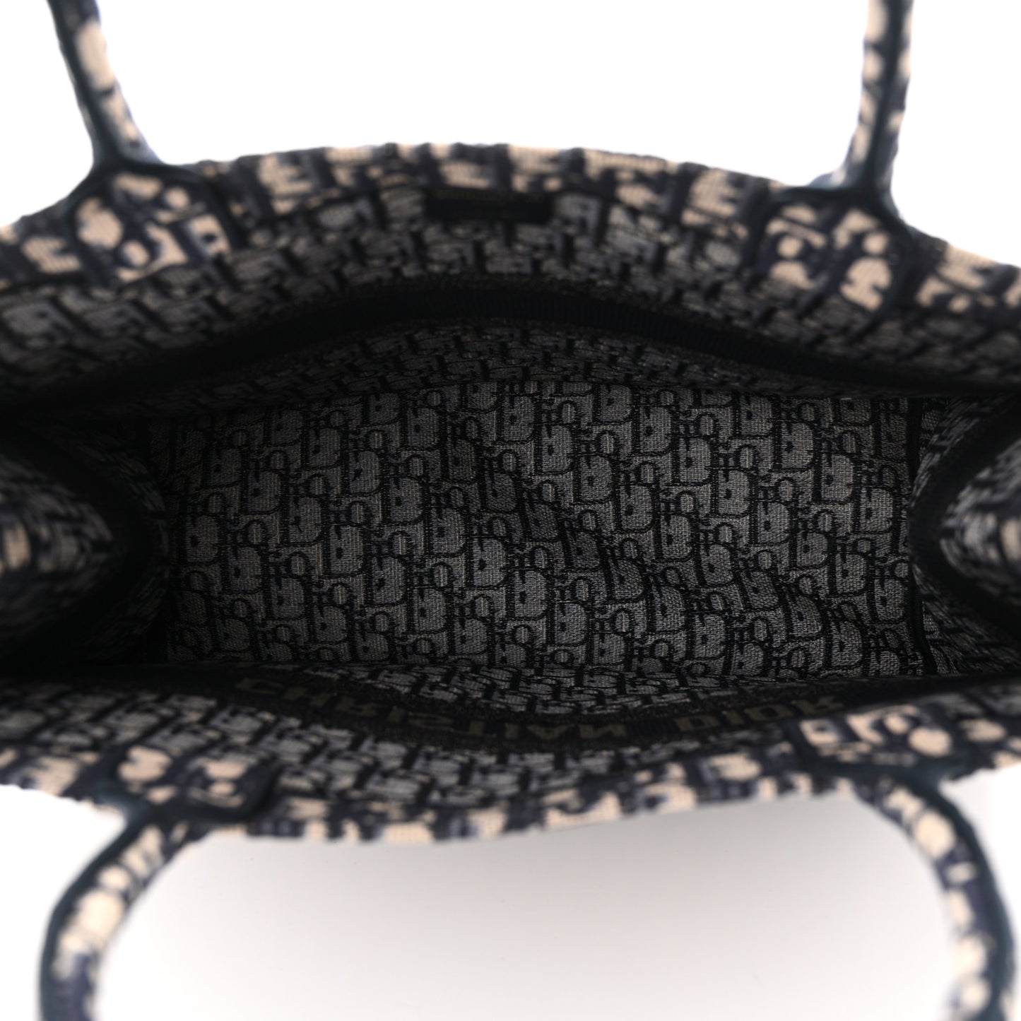 Oblique Book Tote Blue Multicolor