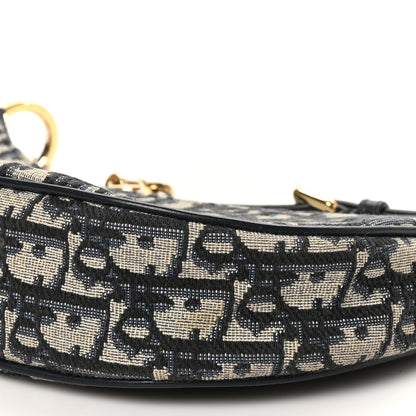 Christian Dior Oblique CD Lounge Bag Blue 9 of 9