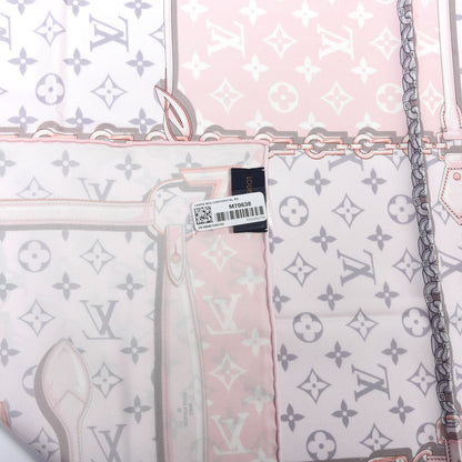 Louis Vuitton Silk Monogram Confidential Square Scarf Light Pink 2 of 4