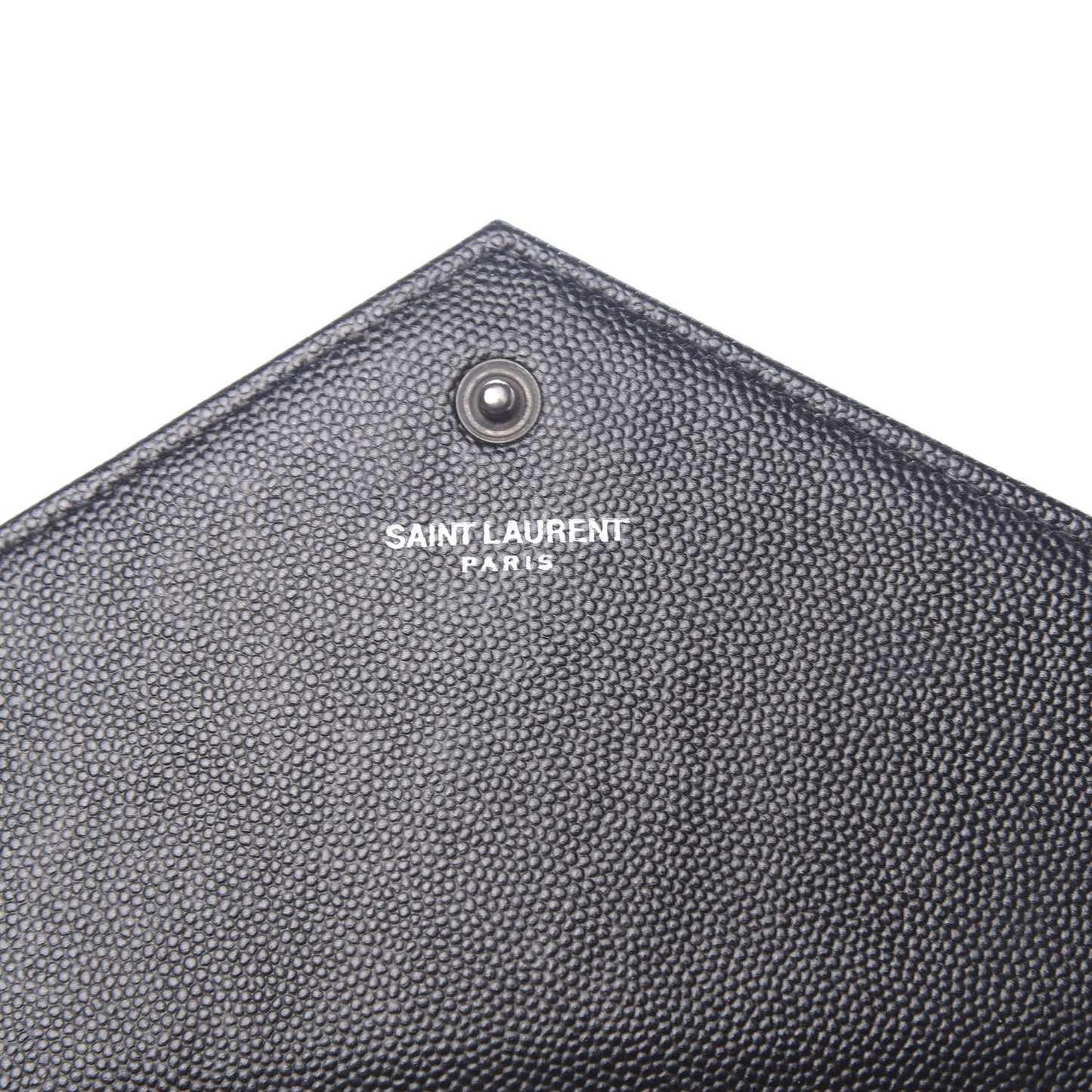 Grain De Poudre Matelasse Chevron Monogram Chain Wallet Black