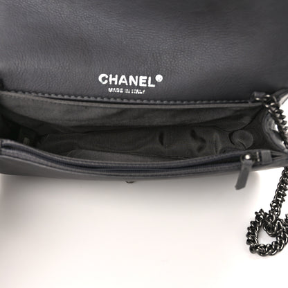 Chanel Calfskin Small Boy Reverso Flap Dark Grey 4 of 11
