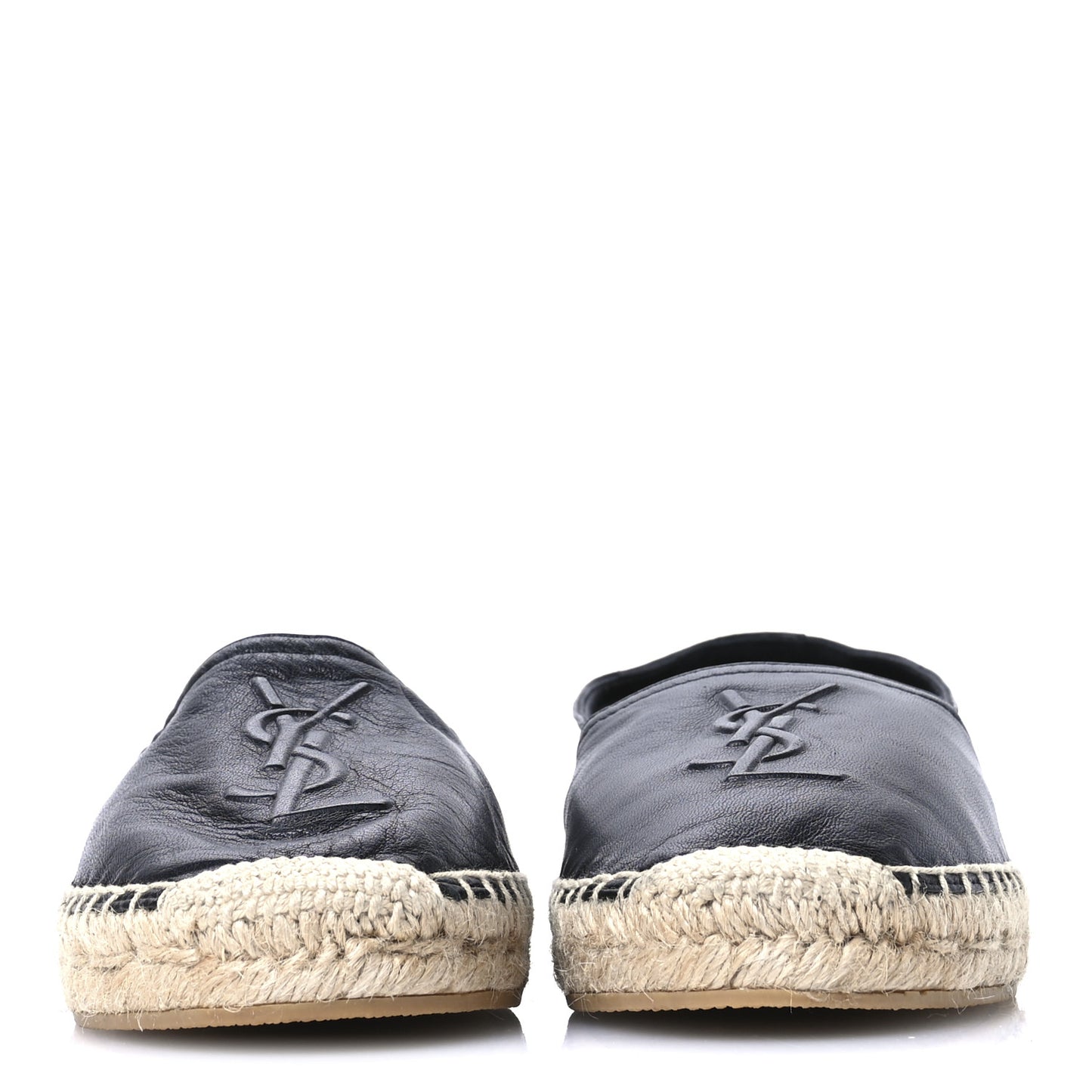 Lambskin Monogram Espadrilles 36.5 Black
