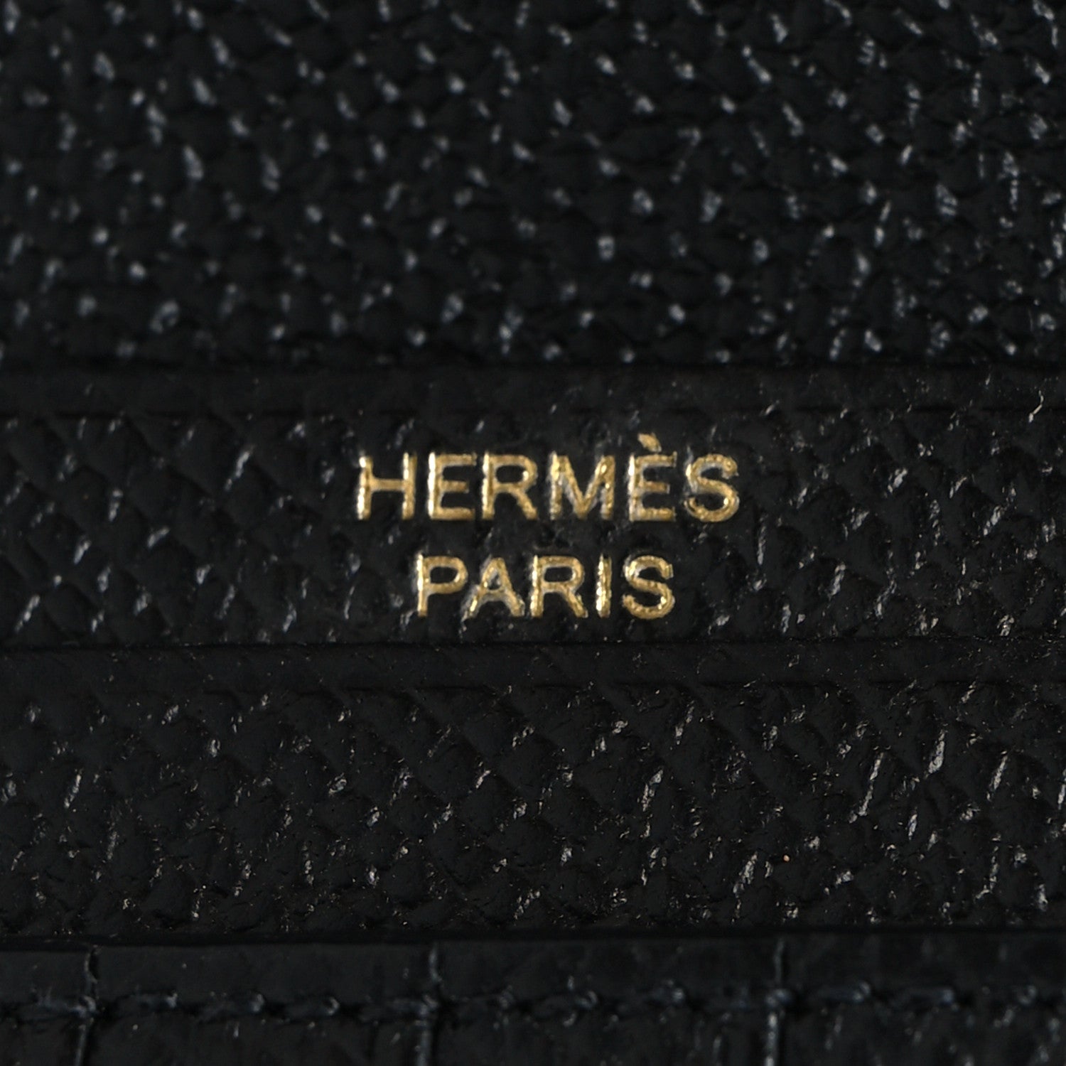 Hermes Epsom Bearn Compact Wallet Black 7 of 9