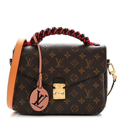 Louis Vuitton Monogram Braided Pochette Metis Coquelicot 1 of 8