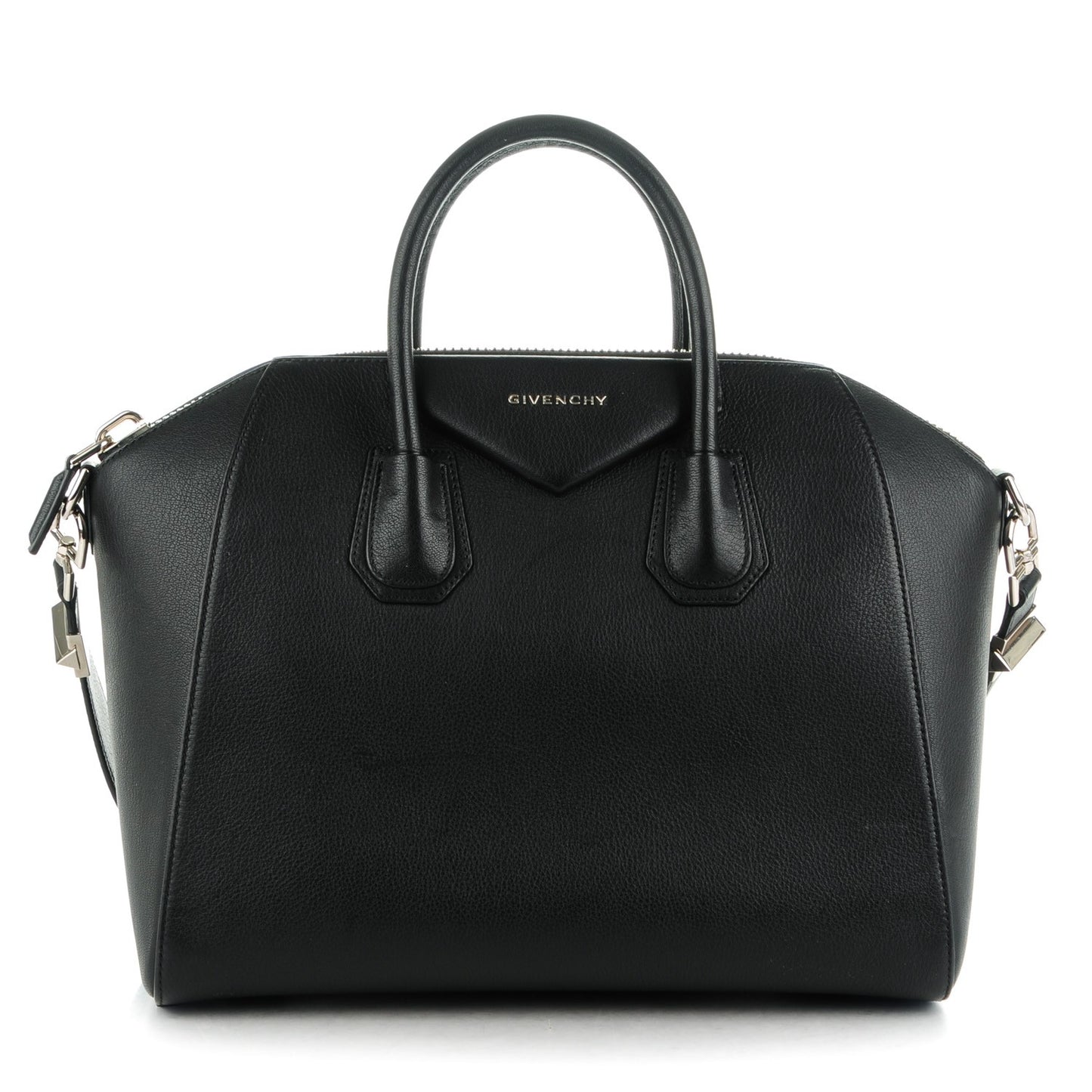Sugar Goatskin Medium Antigona Black