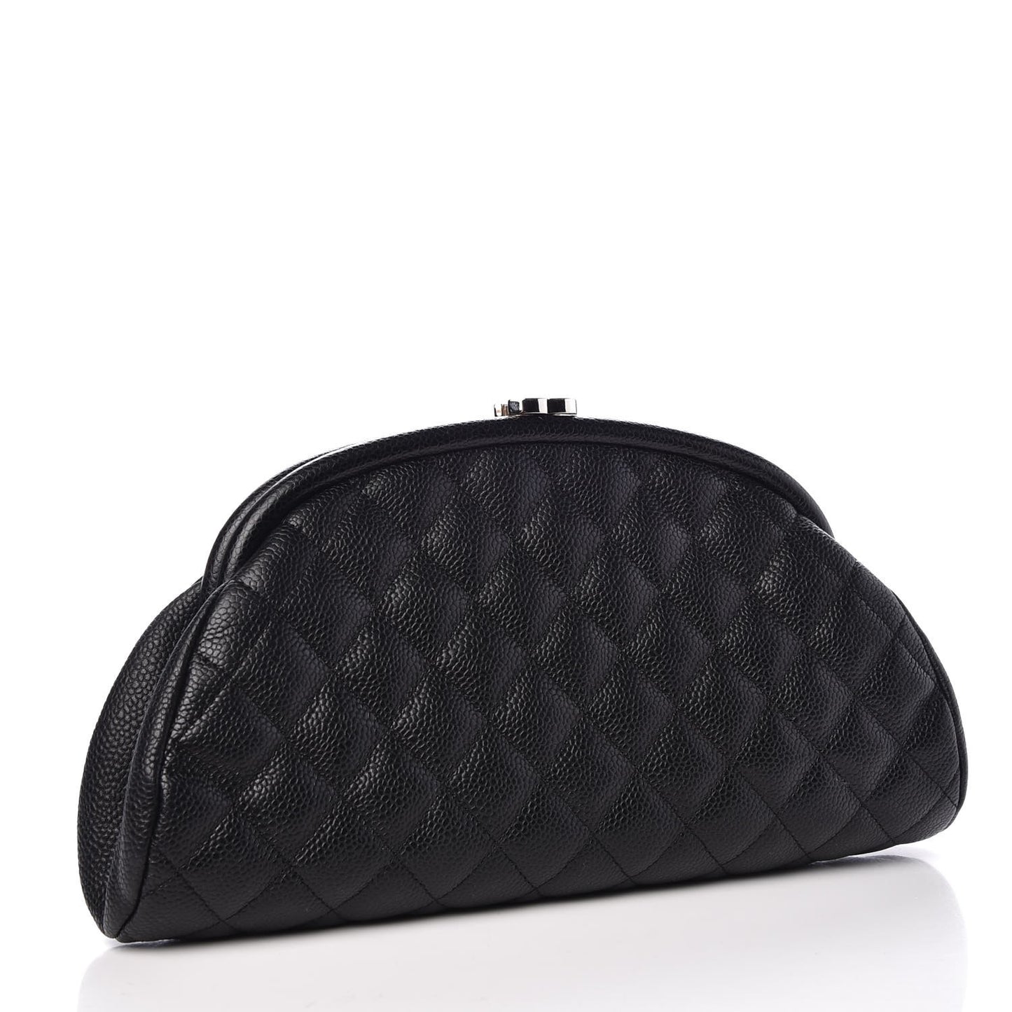 Caviar Quilted Timeless Clutch Black