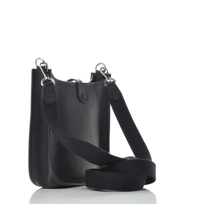 Hermes Taurillon Clemence Evelyne TPM Black 3 of 10