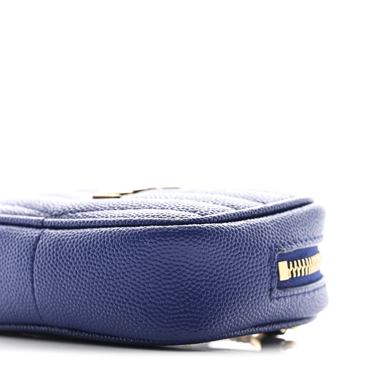 Saint Laurent Grain De Poudre Matelasse Monogram Baby Lou Camera Bag Sapphire Blue 10 of 10