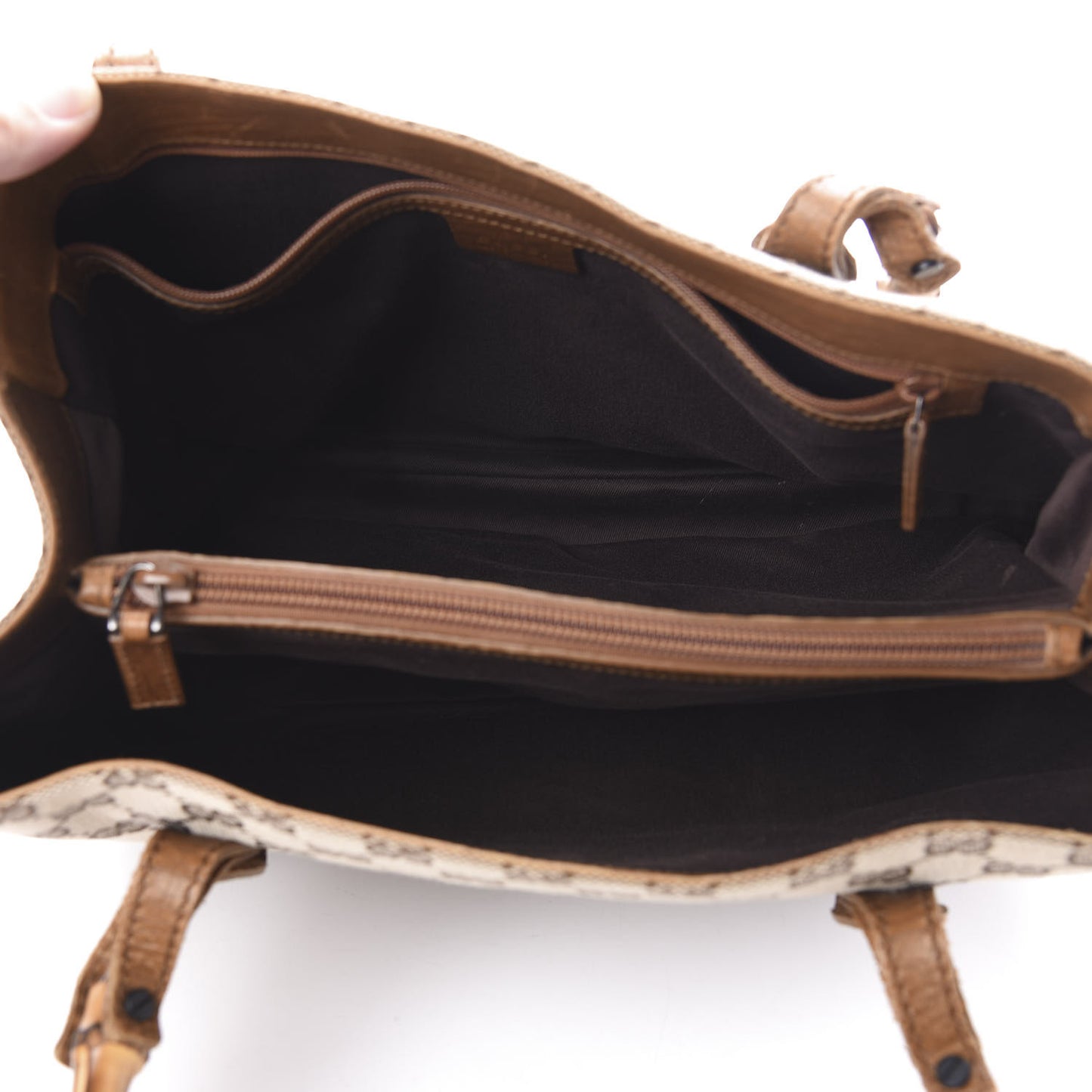 Monogram Small Bamboo Tote Brown