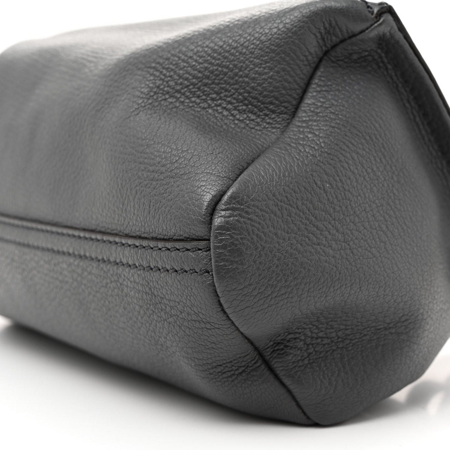 Sugar Goatskin Small Pandora Box Crossbody Bag Storm Grey