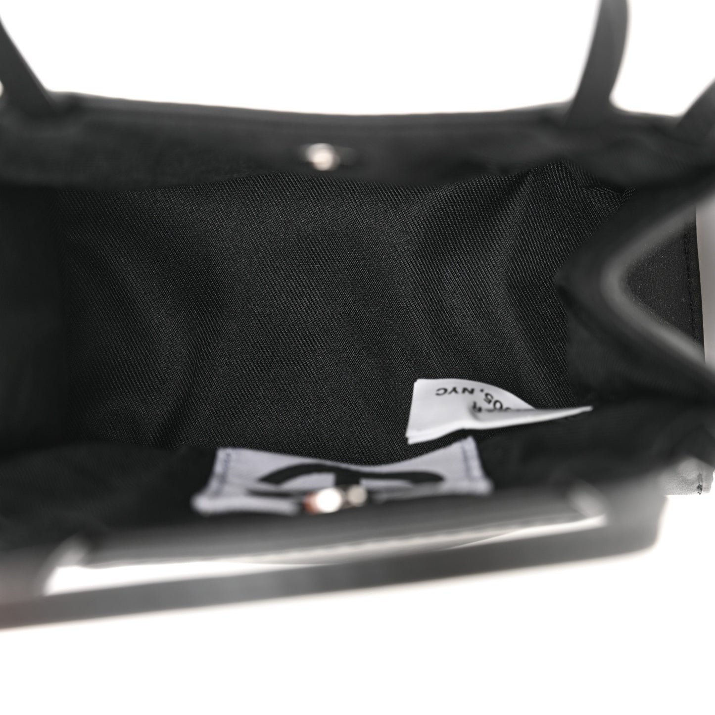 Vegan Leather Small Shopping Bag Black