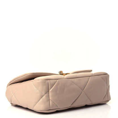 Chanel Lambskin Quilted Medium Chanel 19 Flap Beige 3 of 4