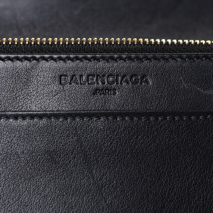 Balenciaga Veau Amp Plate Gold Chain Wallet Black 7 of 11