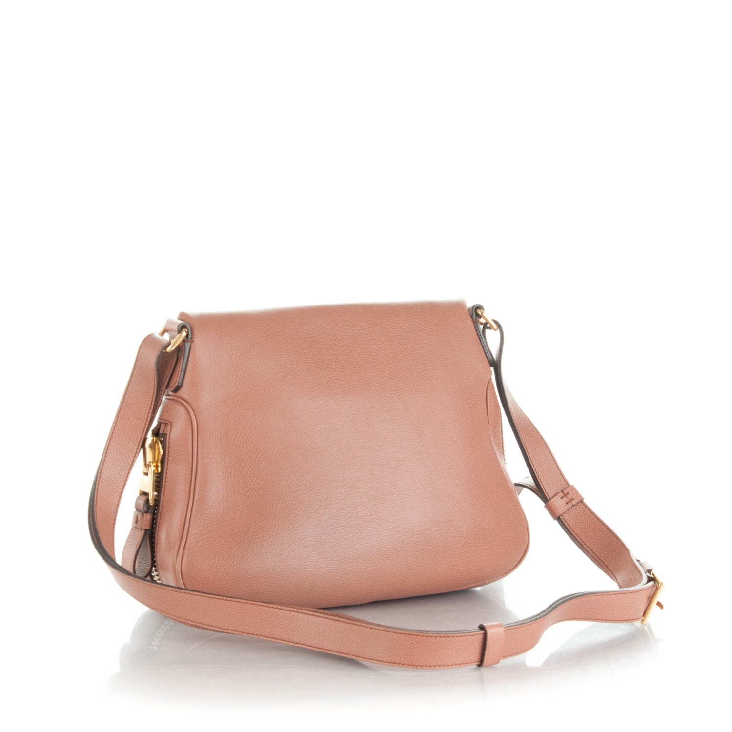 Tom Ford Pebbled Calfskin Medium Jennifer Crossbody Desert Rose 3 of 7