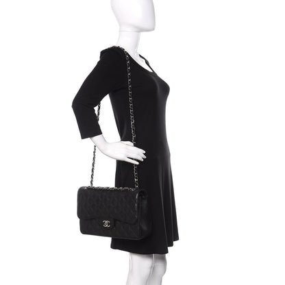 Chanel Caviar Quilted Jumbo Double Flap Black 3 of 12