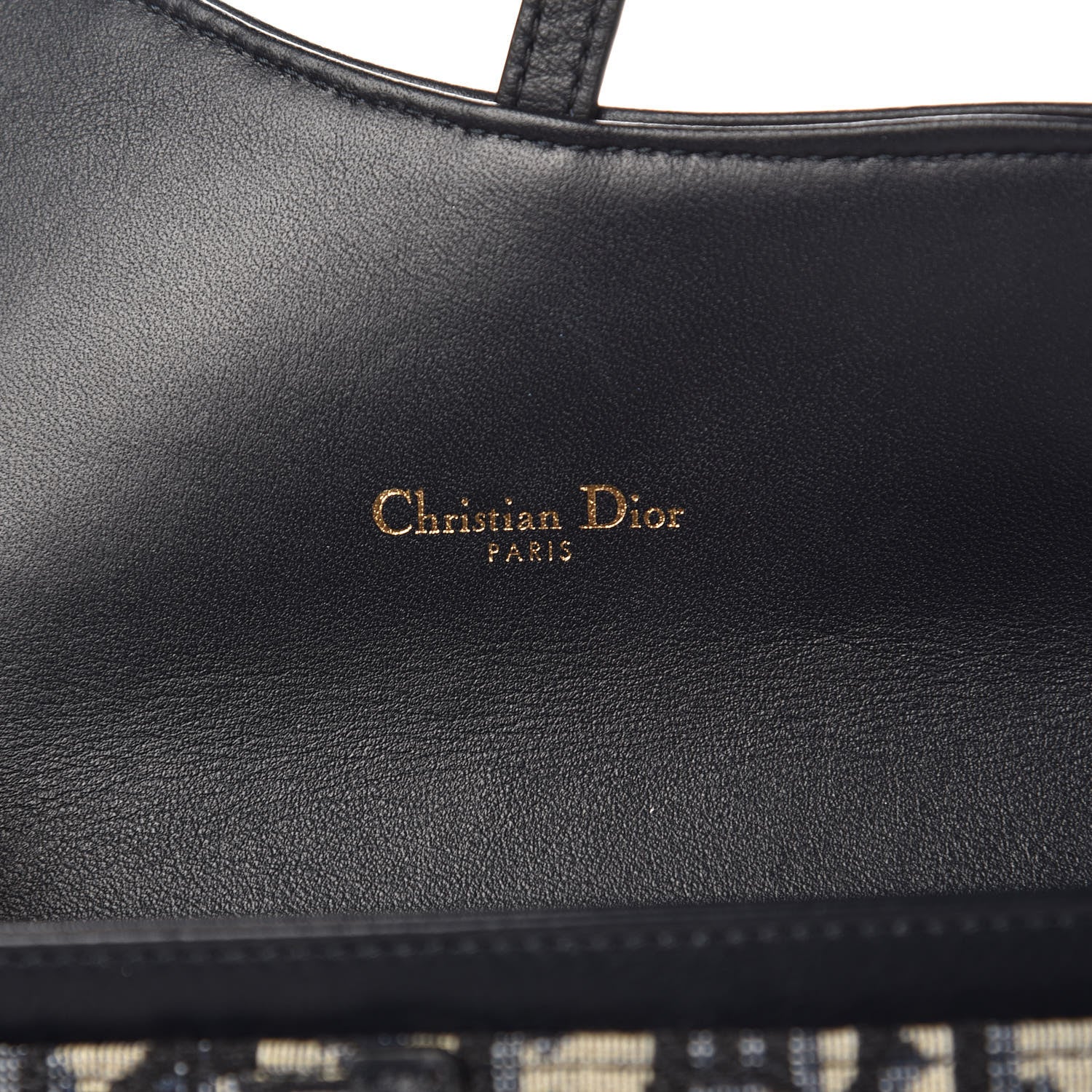 Christian Dior Oblique Saddle Chain Wallet Blue 6 of 8