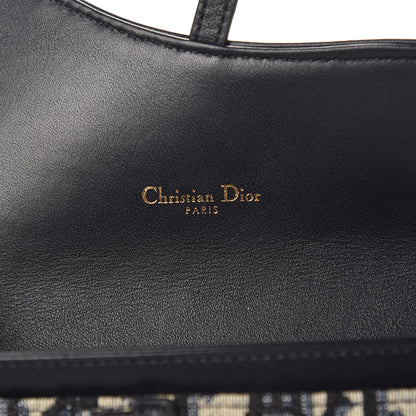Christian Dior Oblique Saddle Chain Wallet Blue 6 of 8
