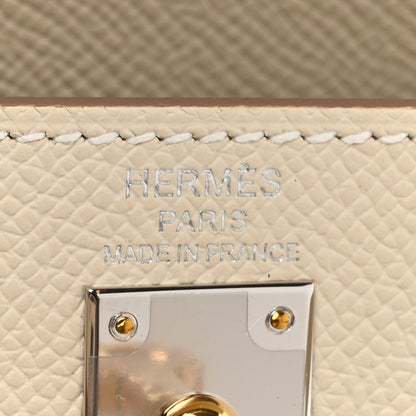 Hermes Epsom Kelly Sellier 25 Craie 6 of 13