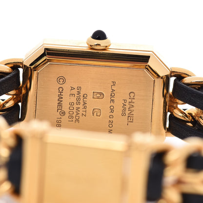 Chanel Stainless Steel Lambskin 20mm Chain Premiere Quartz Watch Gold S 5 of 5