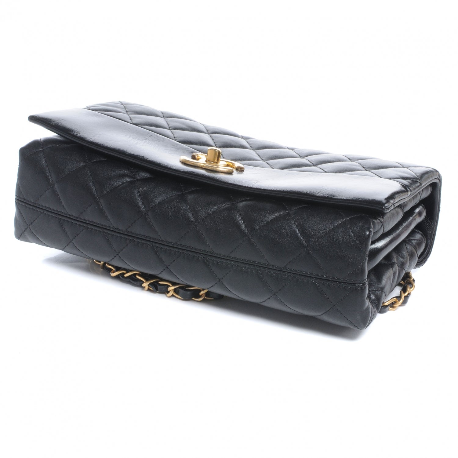 Chanel Calfskin Soft Elegance Flap Bag Black 4 of 7