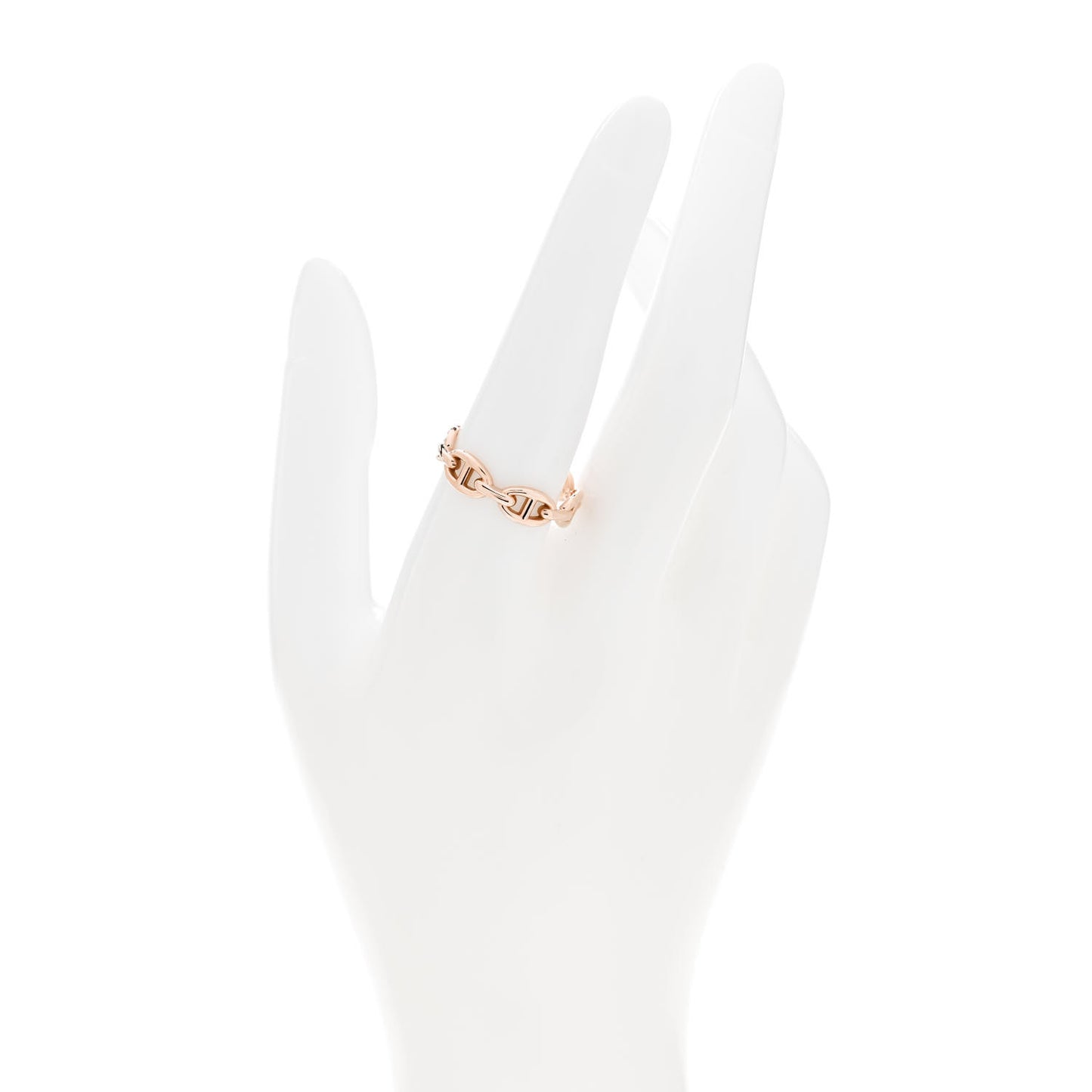 18K Rose Gold PM Chaine d'Ancre Enchainee Ring 59 8.75